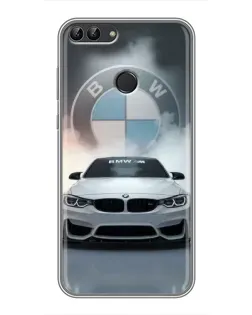Чохол для Huawei P Smart (Enjoy 7s, FIG-LA1) з картинкою «BMW в білому диму» Чохол для Huawei P Smart (Enjoy 7s, FIG-LA1) з картинкою «BMW в білому диму»