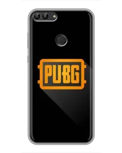 Чохол для Huawei P Smart (Enjoy 7s, FIG-LA1) з картинкою «PUBG — рамка лого»