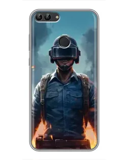 Чохол для Huawei P Smart (Enjoy 7s, FIG-LA1) з картинкою «PUBG — реалістичний герой»