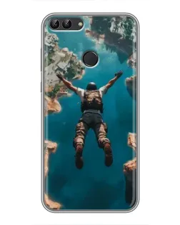 Чохол для Huawei P Smart (Enjoy 7s, FIG-LA1) з картинкою «PUBG — вільне падіння»