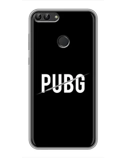 Чохол для Huawei P Smart (Enjoy 7s, FIG-LA1) з картинкою «PUBG — білий логотип»