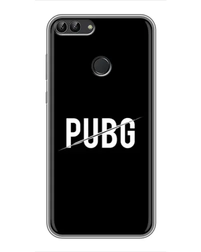 Чохол для Huawei P Smart (Enjoy 7s, FIG-LA1) з картинкою «PUBG — білий логотип»