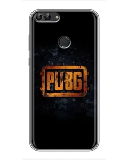 Чохол для Huawei P Smart (Enjoy 7s, FIG-LA1) з картинкою «PUBG — золотий логотип»