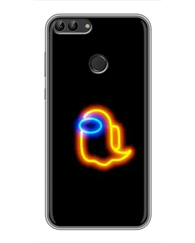 Чохол для Huawei P Smart (Enjoy 7s, FIG-LA1) з картинкою «Among Us неонове сяйво»