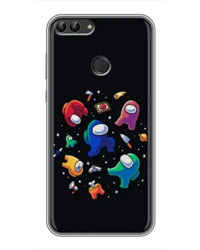 Чохол для Huawei P Smart (Enjoy 7s, FIG-LA1) з картинкою «Among Us космос»