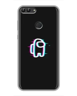 Чохол для Huawei P Smart (Enjoy 7s, FIG-LA1) з картинкою «Among Us неон»