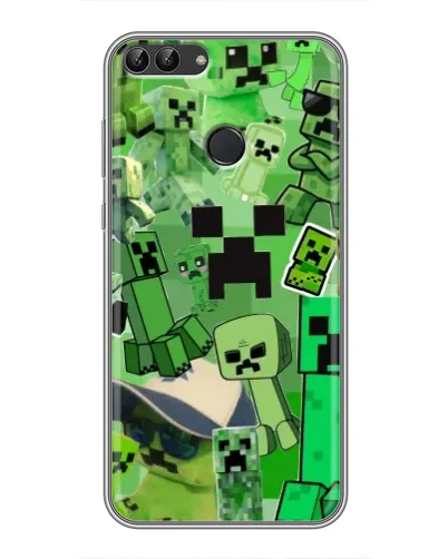 Чохол для Huawei P Smart (Enjoy 7s, FIG-LA1) з картинкою «Кріпери Minecraft» Чохол для Huawei P Smart (Enjoy 7s, FIG-LA1) з картинкою «Кріпери Minecraft»