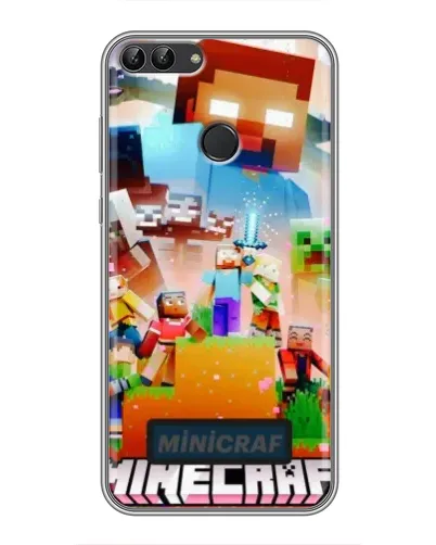 Чохол для Huawei P Smart (Enjoy 7s, FIG-LA1) з картинкою «Minecraft герої гри» Чохол для Huawei P Smart (Enjoy 7s, FIG-LA1) з картинкою «Minecraft герої гри»