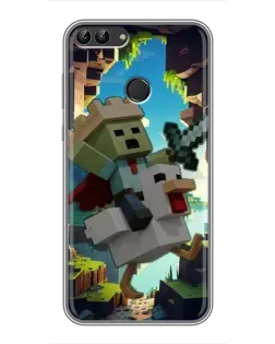 Чохол для Huawei P Smart (Enjoy 7s, FIG-LA1) з картинкою «Стів та гусь» Чохол для Huawei P Smart (Enjoy 7s, FIG-LA1) з картинкою «Стів та гусь»