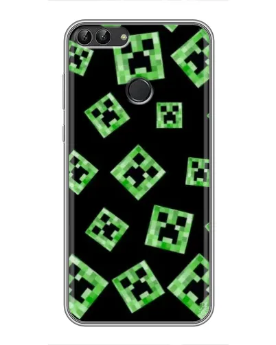 Чохол для Huawei P Smart (Enjoy 7s, FIG-LA1) з картинкою «Паттерн з кріперами» Чохол для Huawei P Smart (Enjoy 7s, FIG-LA1) з картинкою «Паттерн з кріперами»
