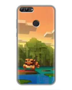 Чохол для Huawei P Smart (Enjoy 7s, FIG-LA1) з картинкою «Майнкрафт захід сонця» Чохол для Huawei P Smart (Enjoy 7s, FIG-LA1) з картинкою «Майнкрафт захід сонця»