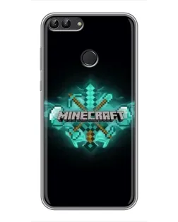 Чохол для Huawei P Smart (Enjoy 7s, FIG-LA1) з картинкою «Minecraft Diamond лого» Чохол для Huawei P Smart (Enjoy 7s, FIG-LA1) з картинкою «Minecraft Diamond лого»