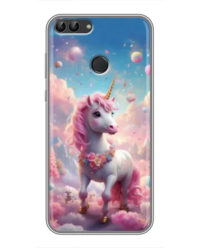 Чохол для Huawei P Smart (Enjoy 7s, FIG-LA1) з картинкою «Єдиноріг серед хмар»