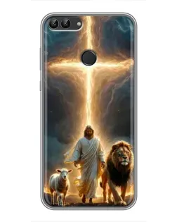 Чохол для Huawei P Smart (Enjoy 7s, FIG-LA1) з картинкою «Лев Юди та Світло»