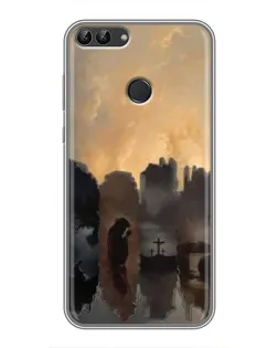 Чехол для Huawei P Smart (Enjoy 7s, FIG-LA1) с картинкой «Дорога к вере»