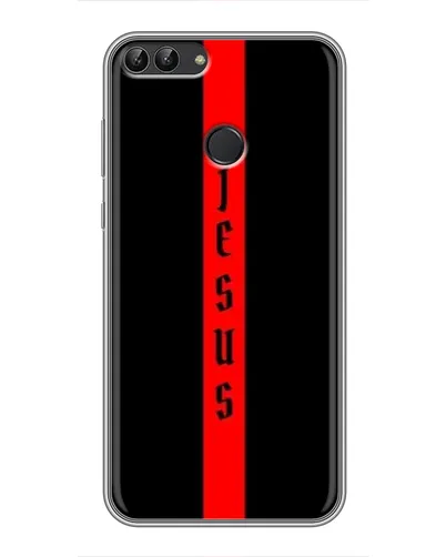Чехол для Huawei P Smart (Enjoy 7s, FIG-LA1) с картинкой «Красная линия веры»