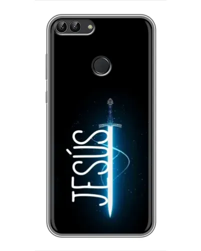 Чехол для Huawei P Smart (Enjoy 7s, FIG-LA1) с картинкой «Меч Духа Jesus»