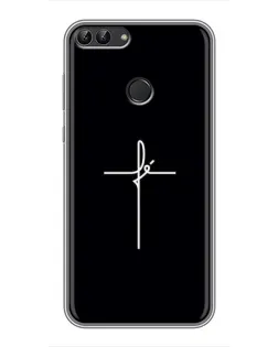 Чехол для Huawei P Smart (Enjoy 7s, FIG-LA1) с картинкой «Тонкий крест» Чехол для Huawei P Smart (Enjoy 7s, FIG-LA1) с картинкой «Тонкий крест»