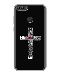 Чехол для Huawei P Smart (Enjoy 7s, FIG-LA1) с картинкой «Текстовый крест» Чехол для Huawei P Smart (Enjoy 7s, FIG-LA1) с картинкой «Текстовый крест»