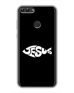 Чехол для Huawei P Smart (Enjoy 7s, FIG-LA1) с картинкой «Рыба Jesus» Чехол для Huawei P Smart (Enjoy 7s, FIG-LA1) с картинкой «Рыба Jesus»