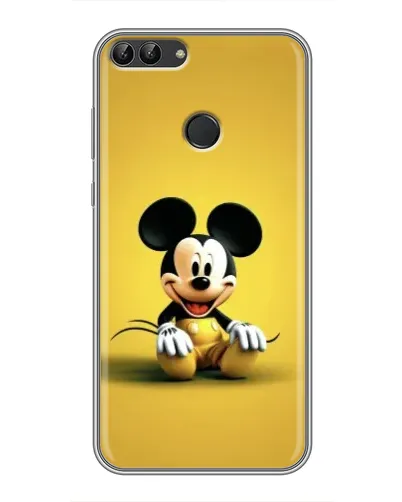 Чохол для Huawei P Smart (Enjoy 7s, FIG-LA1) з картинкою «Міккі на жовтому»