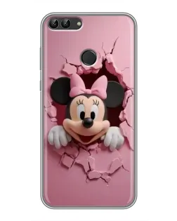 Чохол для Huawei P Smart (Enjoy 7s, FIG-LA1) з картинкою «Мінні крізь стіну»