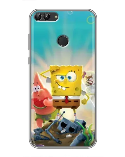 Чохол для Huawei P Smart (Enjoy 7s, FIG-LA1) з картинкою «Спанч Боб переможець»