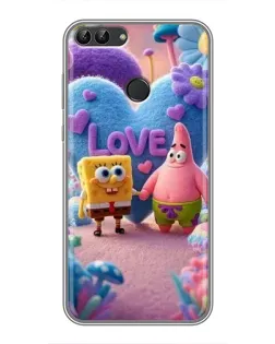 Чохол для Huawei P Smart (Enjoy 7s, FIG-LA1) з картинкою «Губка Боб Патрік»