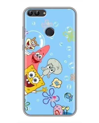 Чохол для Huawei P Smart (Enjoy 7s, FIG-LA1) з картинкою «Веселі бульбашки»