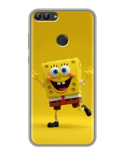 Чохол для Huawei P Smart (Enjoy 7s, FIG-LA1) з картинкою «Позитивний Губка Боб»
