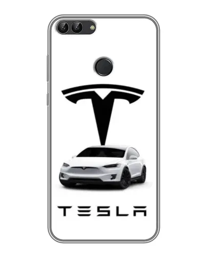 Чохол для Huawei P Smart (Enjoy 7s, FIG-LA1) з картинкою «Tesla White Style» Чохол для Huawei P Smart (Enjoy 7s, FIG-LA1) з картинкою «Tesla White Style»