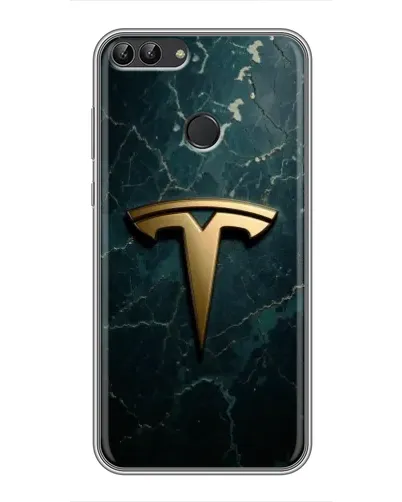 Чохол для Huawei P Smart (Enjoy 7s, FIG-LA1) з картинкою «Мармурова Tesla Gold» Чохол для Huawei P Smart (Enjoy 7s, FIG-LA1) з картинкою «Мармурова Tesla Gold»