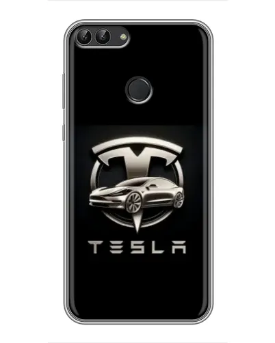Чохол для Huawei P Smart (Enjoy 7s, FIG-LA1) з картинкою «Tesla — срібне авто» Чохол для Huawei P Smart (Enjoy 7s, FIG-LA1) з картинкою «Tesla — срібне авто»