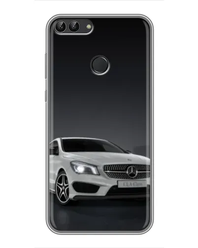 Чехол для Huawei P Smart (Enjoy 7s, FIG-LA1) с картинкой «Mercedes AMG GT Silver»