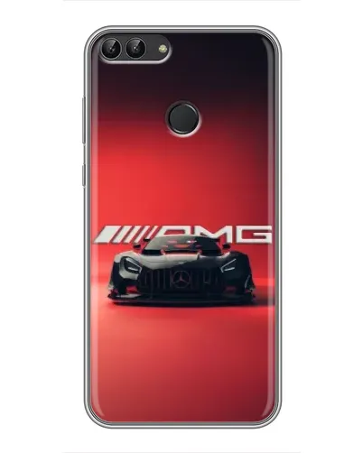 Чехол для Huawei P Smart (Enjoy 7s, FIG-LA1) с картинкой «Mercedes AMG — красная линия»