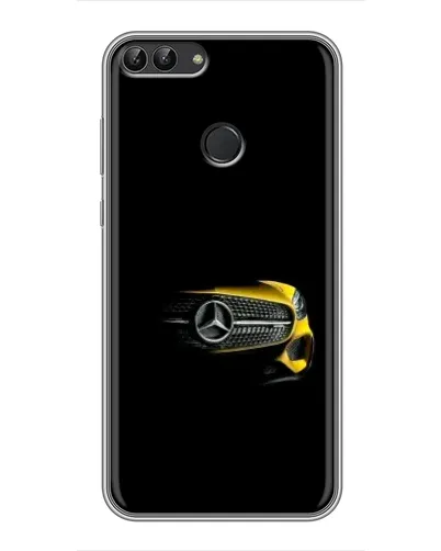 Чехол для Huawei P Smart (Enjoy 7s, FIG-LA1) с картинкой «Mercedes — ретро стиль»