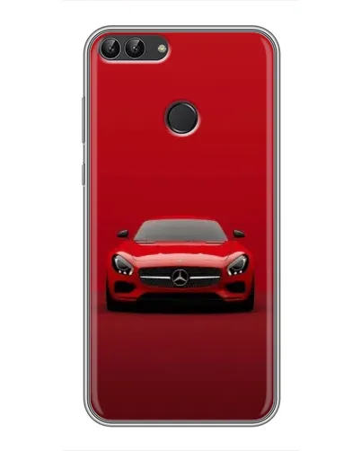 Чехол для Huawei P Smart (Enjoy 7s, FIG-LA1) с картинкой «Красный Mercedes AMG»
