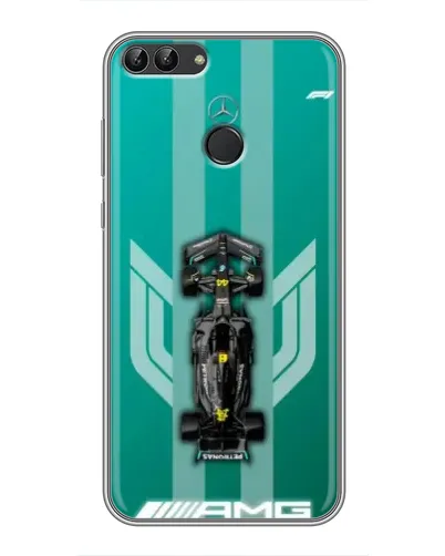 Чехол для Huawei P Smart (Enjoy 7s, FIG-LA1) с картинкой «Mercedes AMG Petronas»