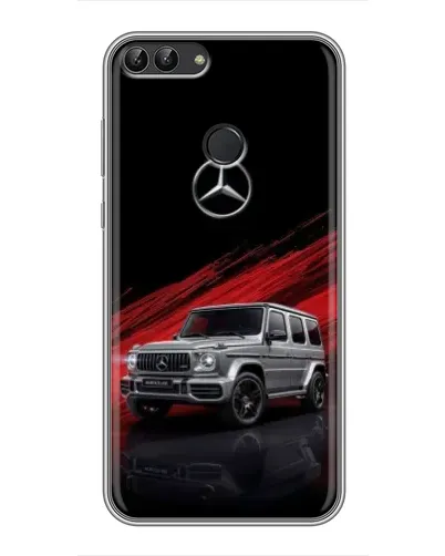 Чехол для Huawei P Smart (Enjoy 7s, FIG-LA1) с картинкой «Mercedes G-Class красный»