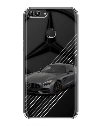 Чехол для Huawei P Smart (Enjoy 7s, FIG-LA1) с картинкой «Mercedes AMG — графика»