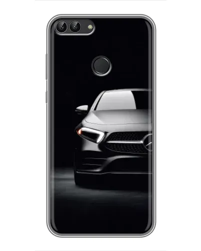 Чехол для Huawei P Smart (Enjoy 7s, FIG-LA1) с картинкой «Свет фар Mercedes»
