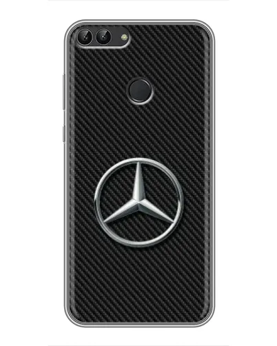 Чехол для Huawei P Smart (Enjoy 7s, FIG-LA1) с картинкой «Карбоновый Mercedes стиль» Чехол для Huawei P Smart (Enjoy 7s, FIG-LA1) с картинкой «Карбоновый Mercedes стиль»
