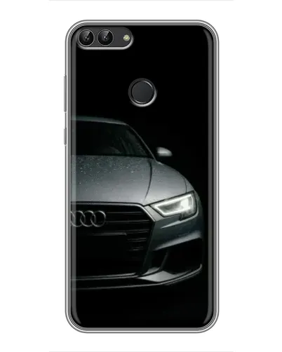 Чехол для Huawei P Smart (Enjoy 7s, FIG-LA1) с картинкой «Audi — детализация кузова»