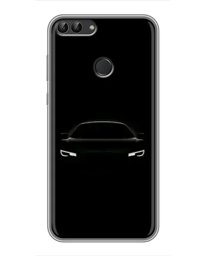 Чехол для Huawei P Smart (Enjoy 7s, FIG-LA1) с картинкой «Взгляд Audi в темноте»