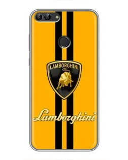 Чохол для Huawei P Smart (Enjoy 7s, FIG-LA1) з картинкою «Lamborghini Stripe жовтий»