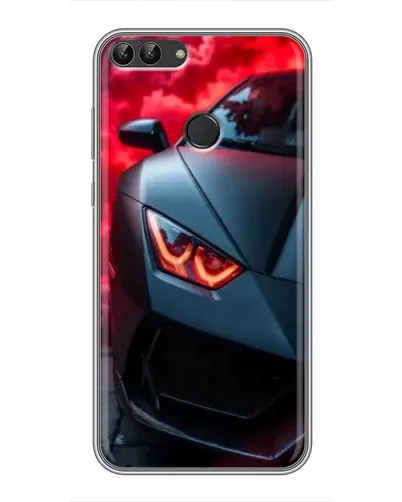 Чохол для Huawei P Smart (Enjoy 7s, FIG-LA1) з картинкою «Lamborghini червоне сяйво»