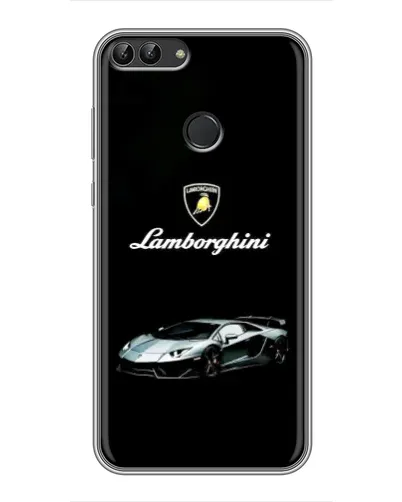 Чохол для Huawei P Smart (Enjoy 7s, FIG-LA1) з картинкою «Логотип Lamborghini класика»