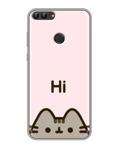 Чохол для Huawei P Smart (Enjoy 7s, FIG-LA1) з картинкою «Пушин каже Hi»