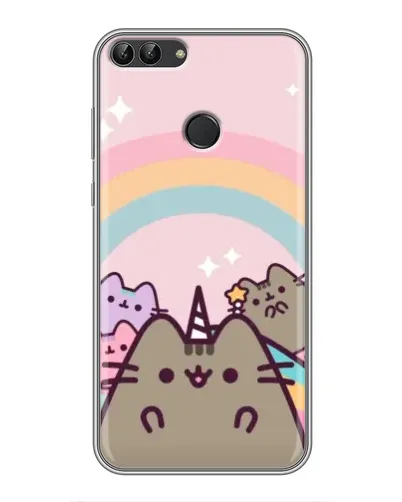 Чохол для Huawei P Smart (Enjoy 7s, FIG-LA1) з картинкою «Єдиноріг Pusheen»