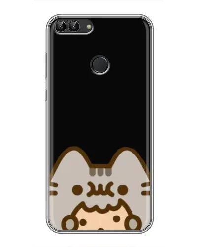 Чохол для Huawei P Smart (Enjoy 7s, FIG-LA1) з картинкою «Пушин на чорному»